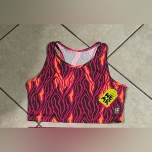 Zumba Fitness Pink and Orange Women's Top